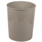 WITT Round Metal Indoor Waste Basket - 49.6 quart, Slate